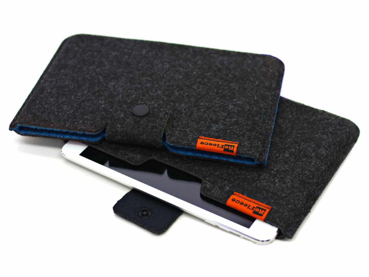 Refleece iPad Sleeve, made from recycled felt and upcycled fleece