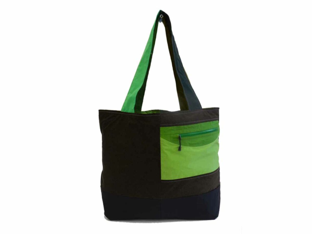 Refleece tote bag, made from up-cycled jackets