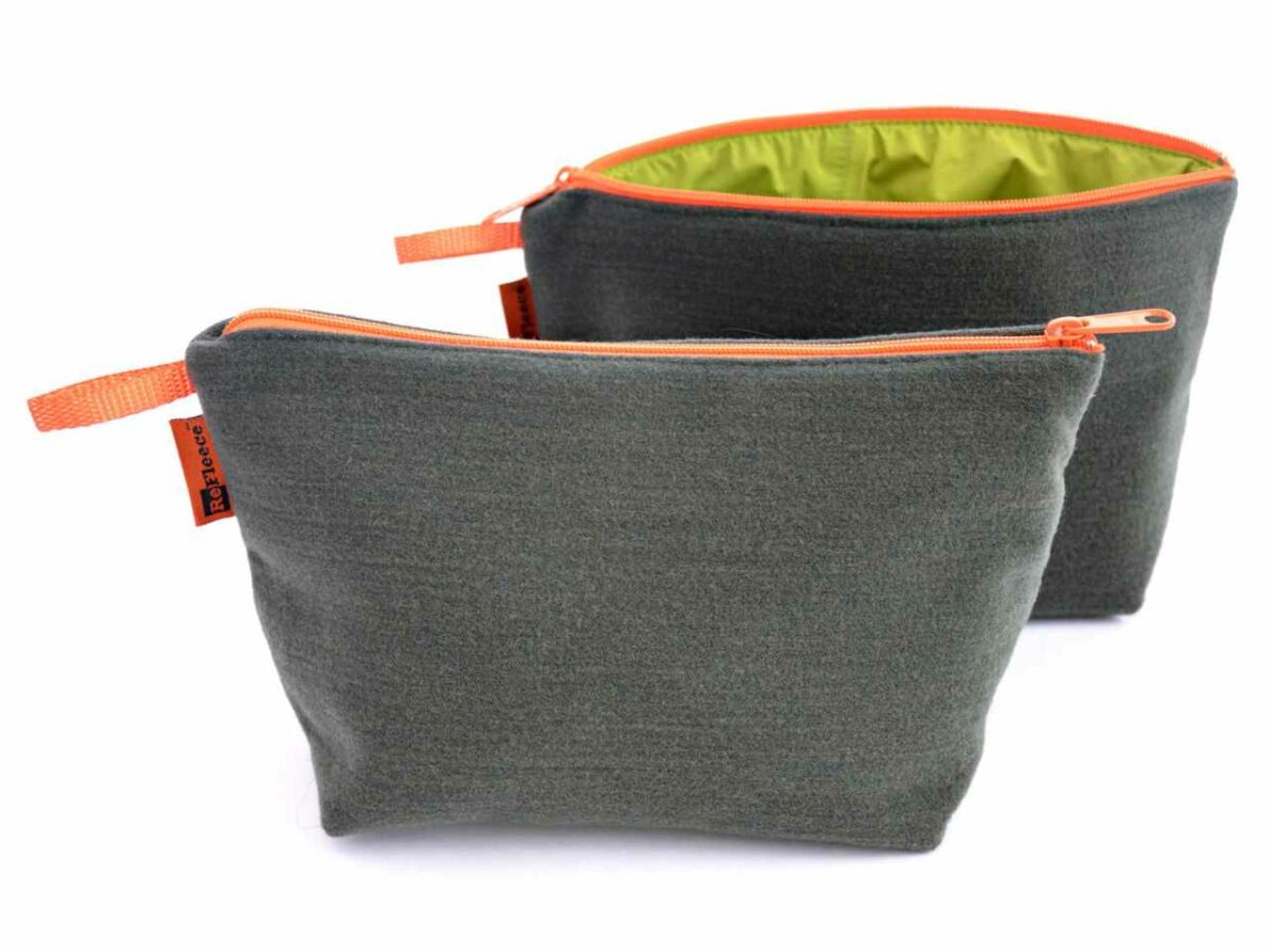 Refleece Zip It pouch, made from recycled and upcycled materials