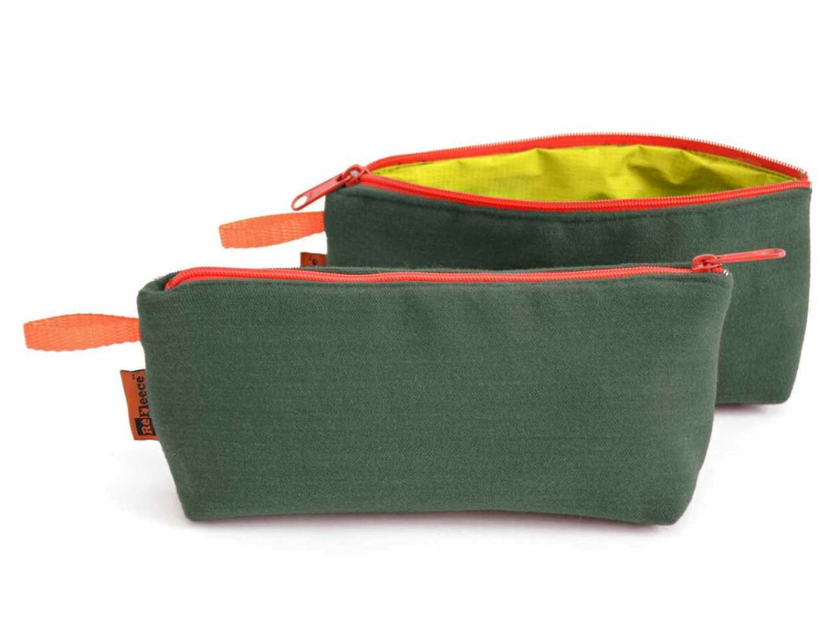 Refleece Zip It pouch, made from recycled and upcycled materials